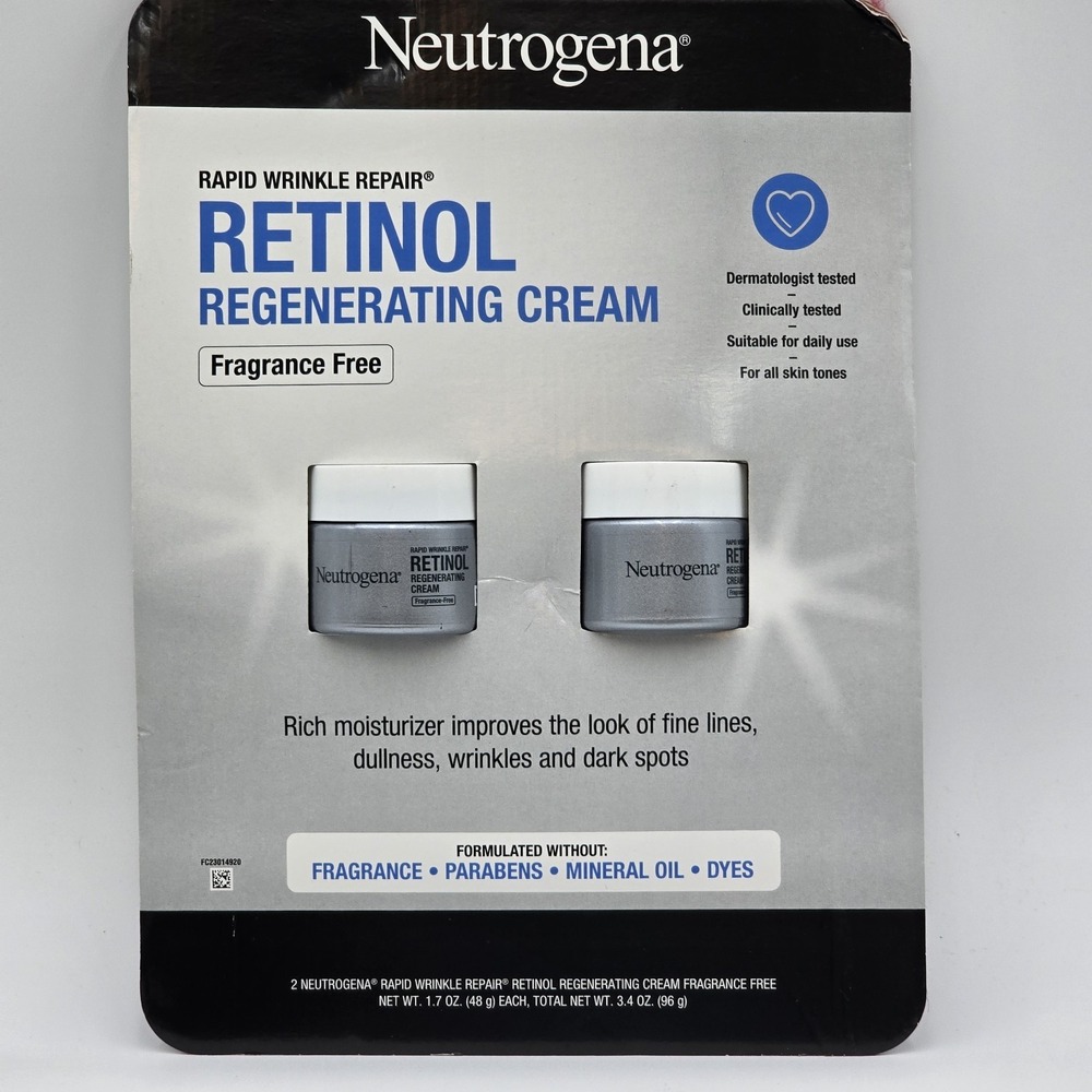 Neutrogena Rapid Wrinkle Repair Retinol Regenerating Cream‎ 1.7 fl oz, 2-pack